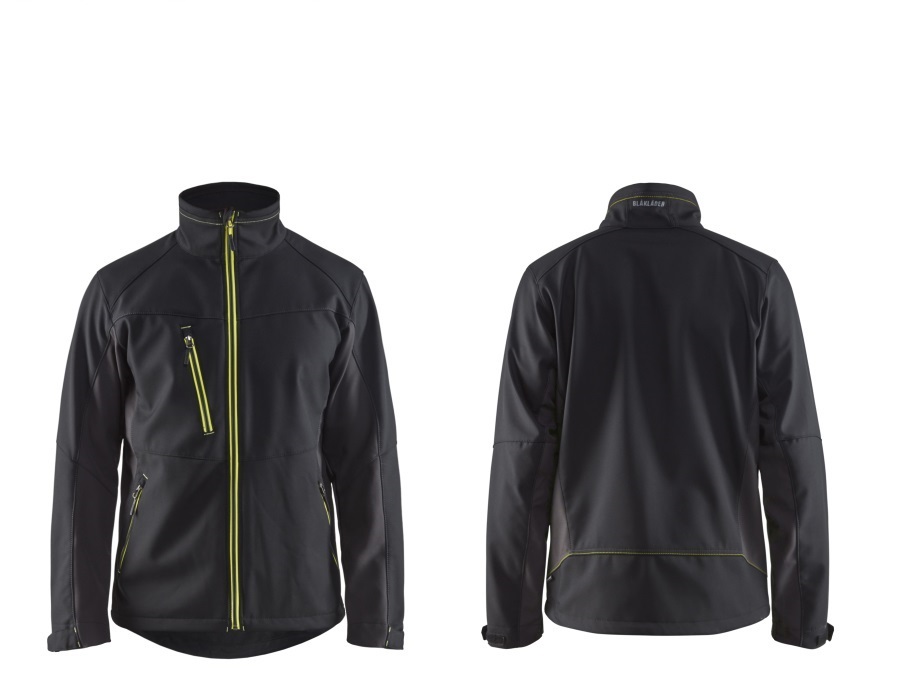 BLÅKLÄDER ITALIA SRL GIACCA SOFTSHELL 4950 9933 blåkläder nero/giallo