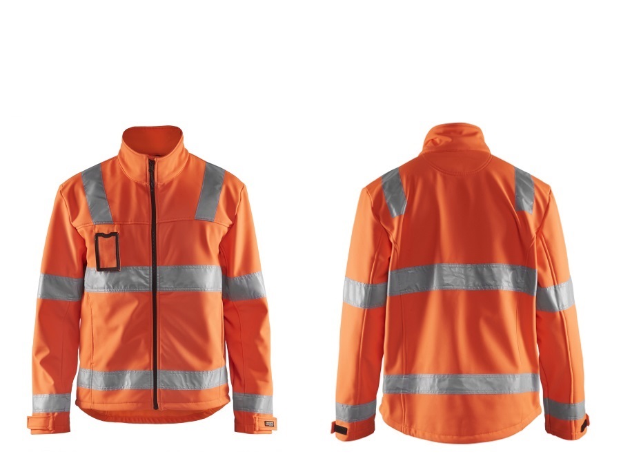 BLÅKLÄDER ITALIA SRL GIACCA SOFTSHELL HIGH VIS 4838 5300, arancione - TAGLIA 3XL