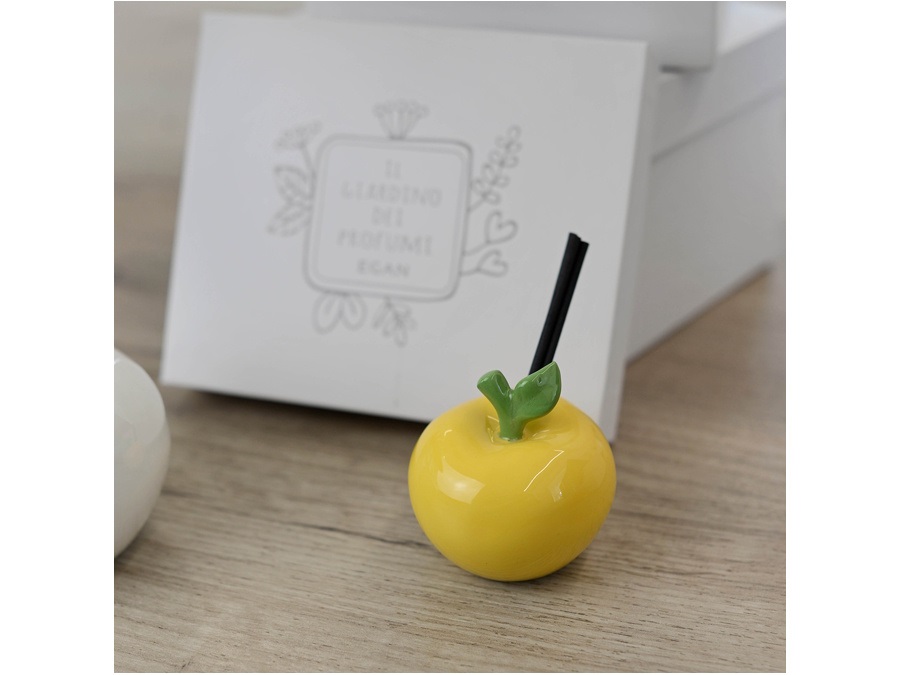 EGAN Giardino dei profumi, profumatore mela 6x6 cm - giallo