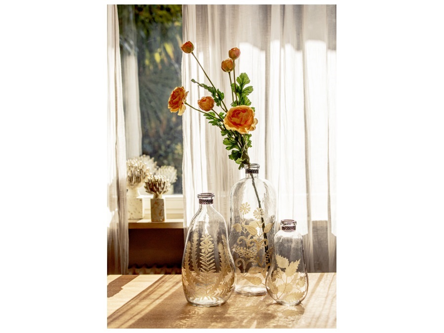 RITUALI DOMESTICI Giardinodivetro, vaso in vetro basso