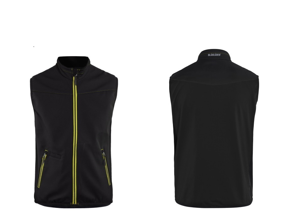 BLÅKLÄDER ITALIA SRL GILET SOFTSHELL 3850 9933 blåkläder nero/giallo