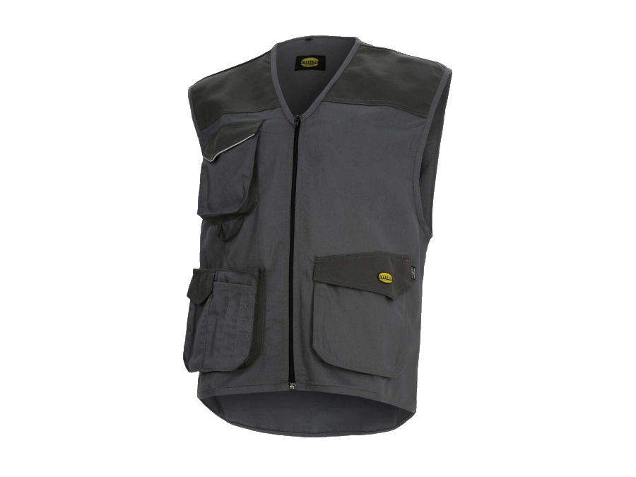 DIADORA Gilet vest mover, grigio acciaio