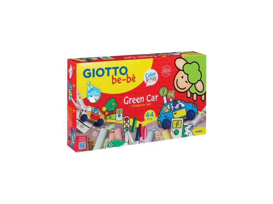 Fila giotto bebè giotto be-bè green car set creativo, colori