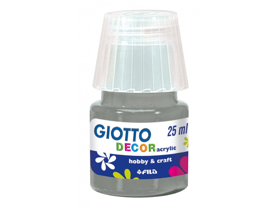 FILA Giotto decor, tempera acrilica, argento 25 ml