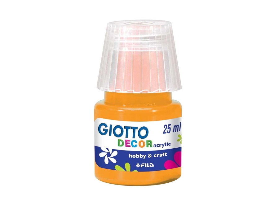 FILA Giotto decor, tempera acrilica, giallo scuro 25 ml