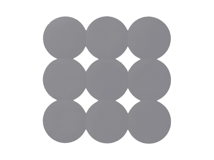 GEDY SPA Giotto, tappeto antiscivolo 55x55 grigio