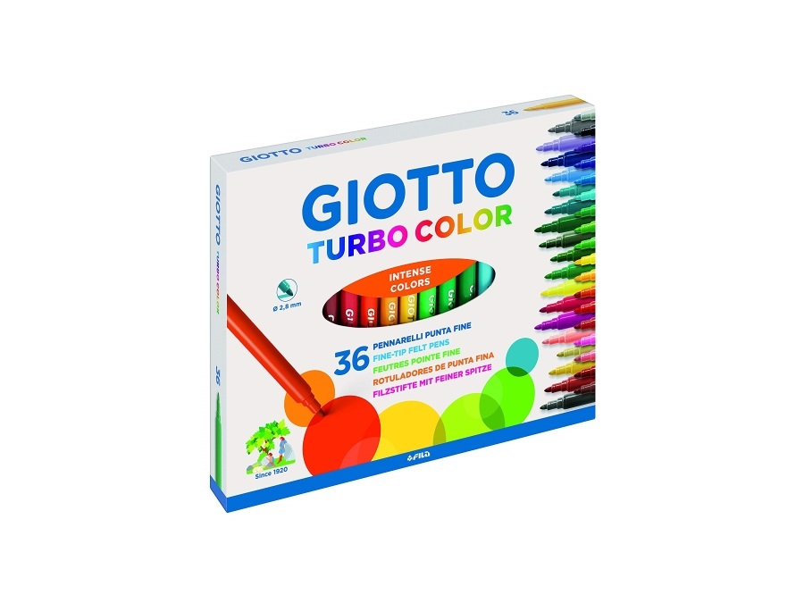 FILA Giotto turbocolor - astuccio da 36 pennarelli