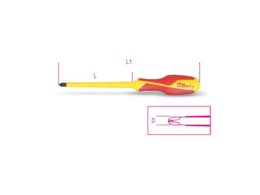 BETA UTENSILI GIRAVITE PER VITI CON IMPRONTA A CROCE PHILLIPS - ART. 1272MQ