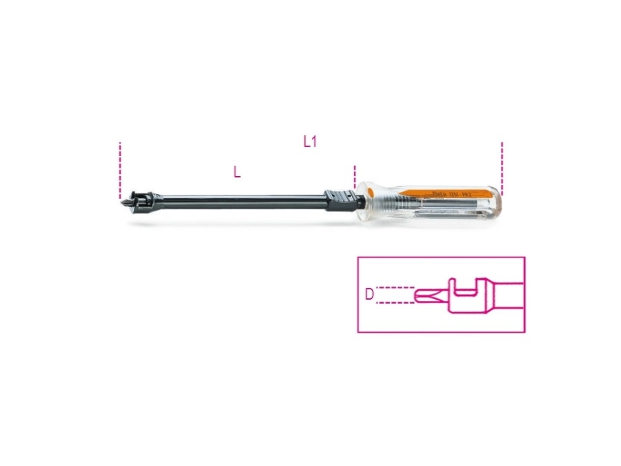 BETA UTENSILI Giravite prensile per viti con impronta a croce Phillips