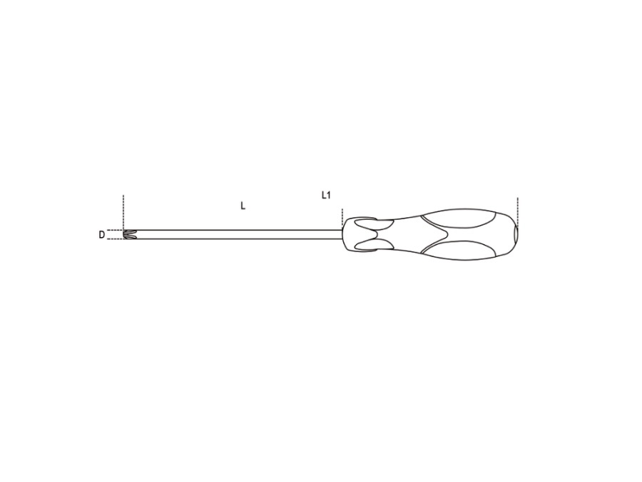 BETA UTENSILI GIRAVITI PER VITI CON IMPRONTA A CROCE PHILLIPS CROMATI PUNTA NERA - ART. 1292