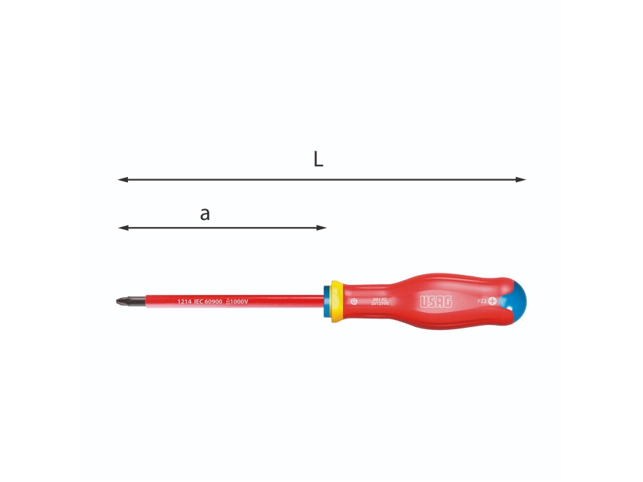 USAG GIRAVITI PER VITI CON IMPRONTA A CROCE POZIDRIV  - SUPADRIV 1000 V - ART. 091 PZ