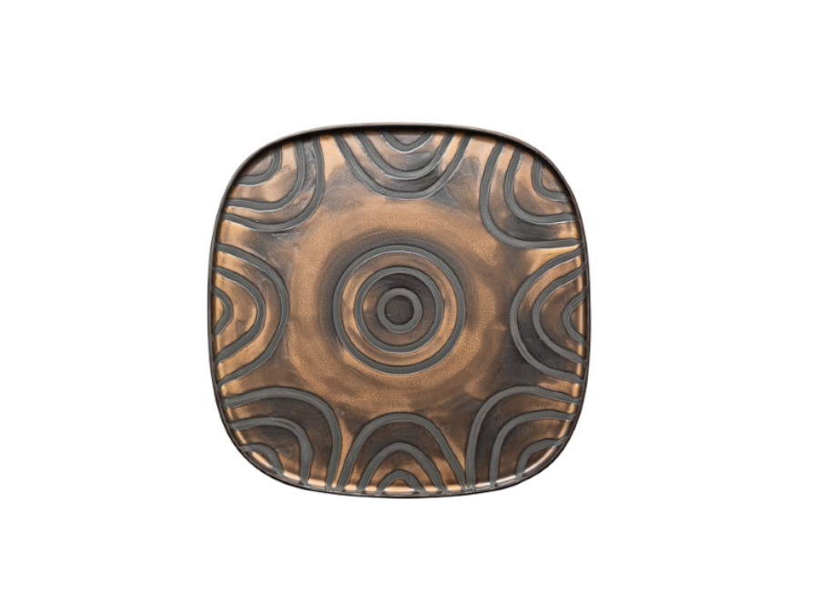 TABLE TOP PORCELLANE SAS Goldeneye, piatto presentazione 31x31x1,7 cm