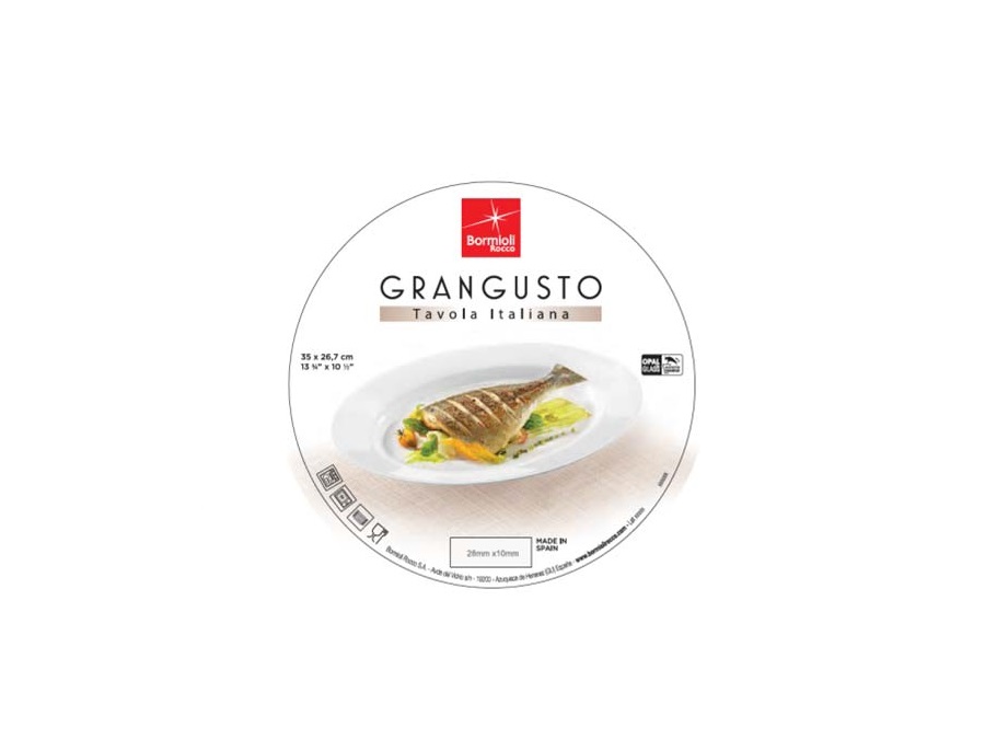 BORMIOLI ROCCO GRANGUSTO PIATTO PESCE