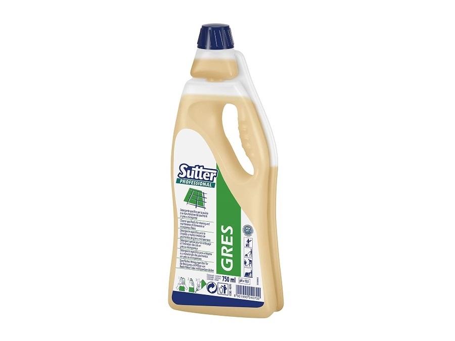 SUTTER PROFESSIONAL GRES, detergente per pavimenti microporosi, 750 ml