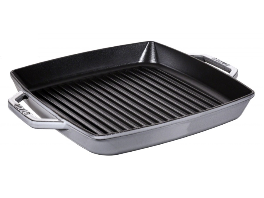 STAUB Griglia 2 manici, grigio grafite, 33 x 33 cm