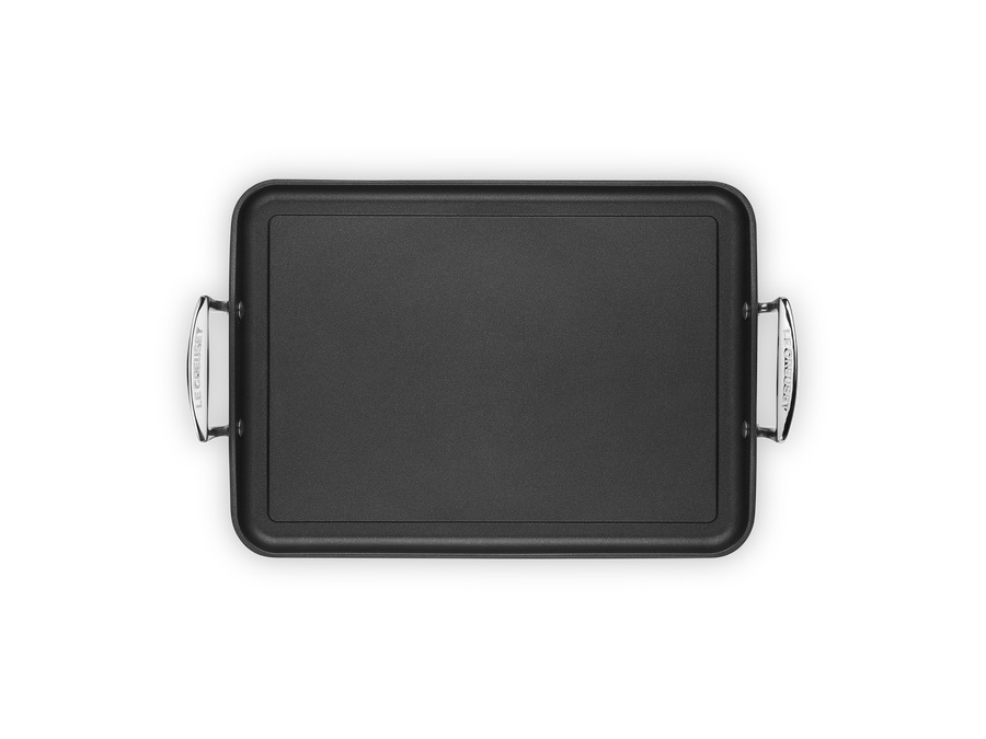 LE CREUSET Grill grande liscio in alluminio antiaderente, 35x25 cm