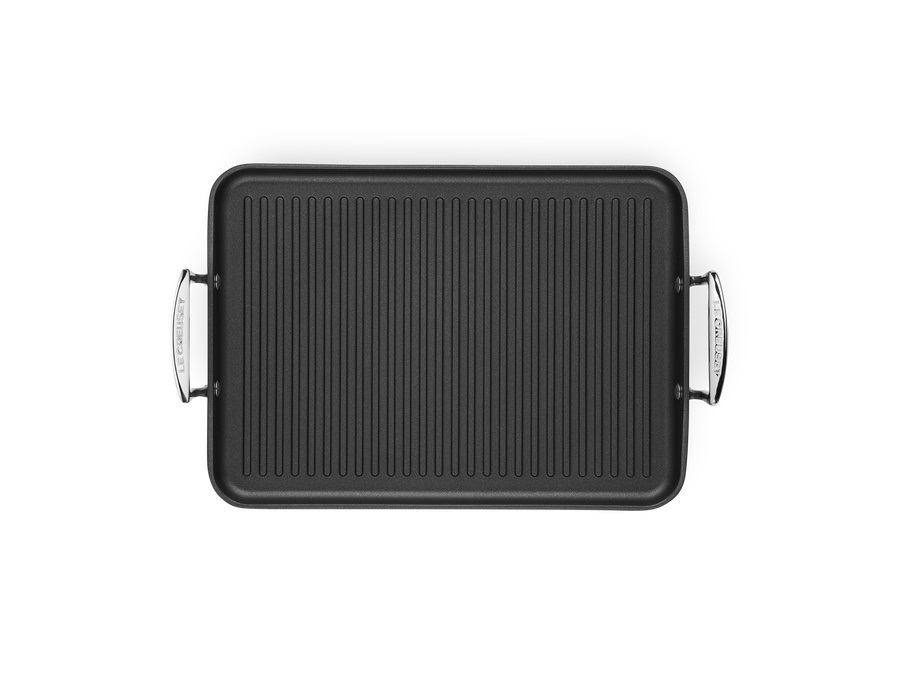 LE CREUSET Grill grande rigato in alluminio antiaderente, 35x25 cm