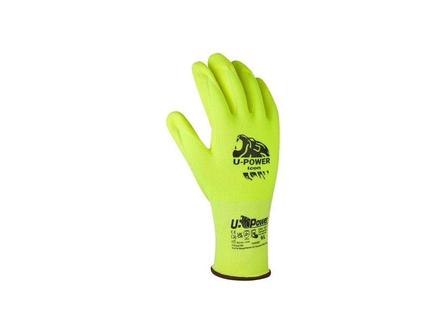 UPOWER Guanti icon giallo fluo