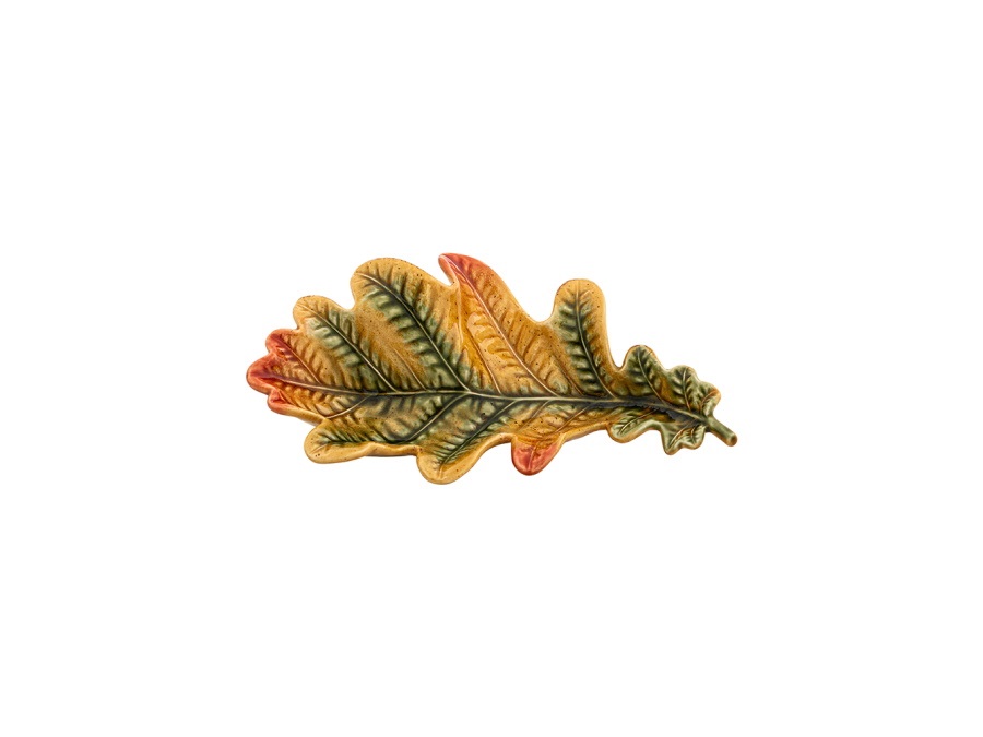 BORDALLO PINHEIRO Gudrun, foglia di quercia 24 cm