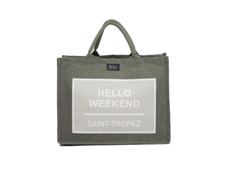 MARINETTE SAINT-TROPEZ Hello weekend, borsa acier 42x35x18 cm