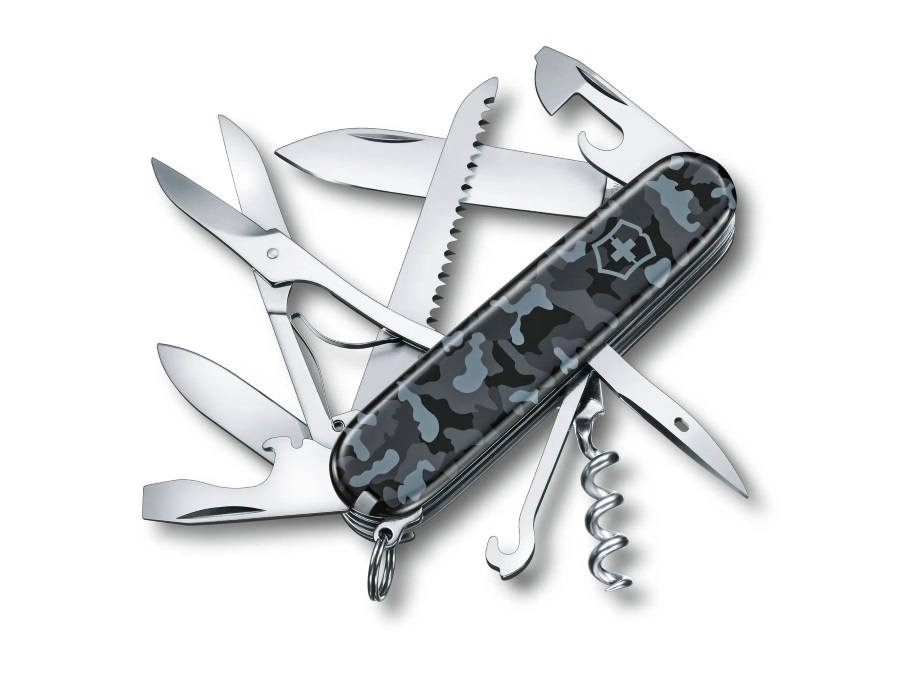 VICTORINOX Huntsman, coltellino mimetico blu