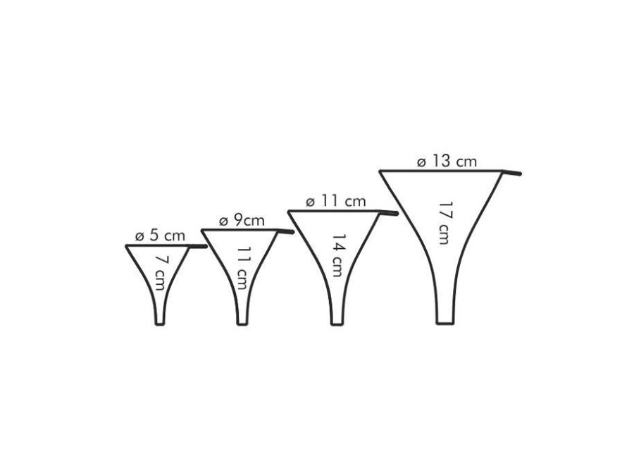 TESCOMA IMBUTO IN PLASTICA CON FILTRO set 4 pz