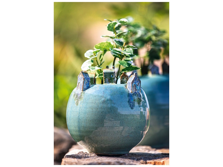 RITUALI DOMESTICI Incollina, vaso decorativo Ø19,5 cm, blu