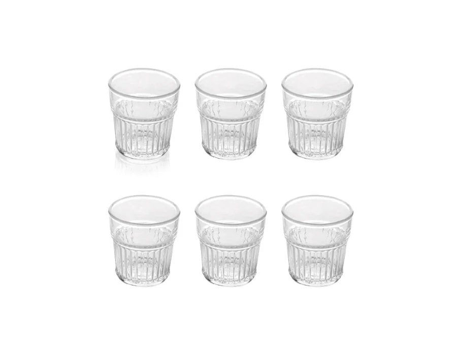 IVV Industrial chic, Set 6 Bicchieri Liquore Trasparente