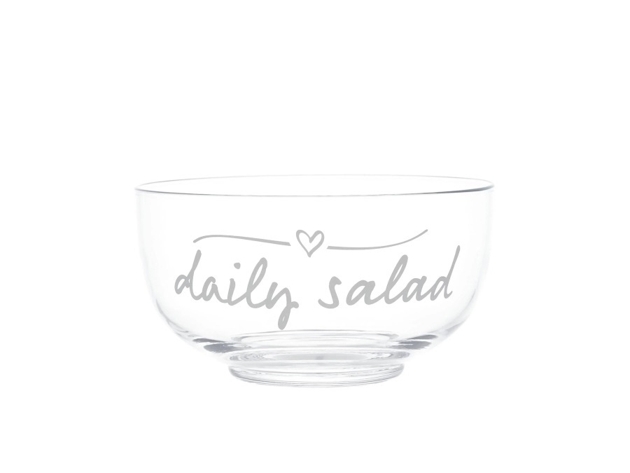 SIMPLE DAY LIVING & LIFESTYLE Insalatiera in vetro decoro Daily Salad, Ø 22 cm
