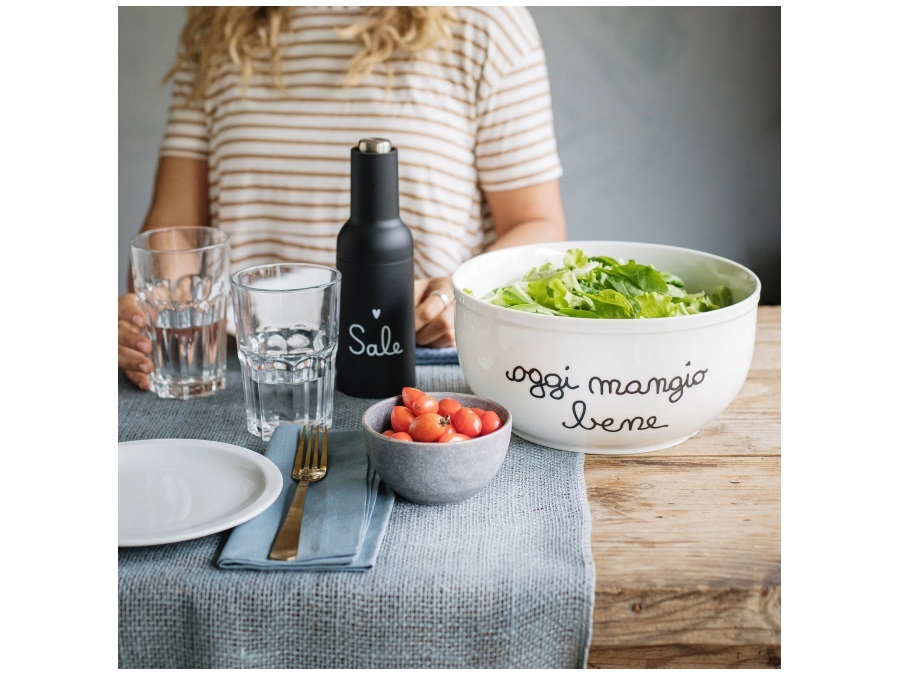 SIMPLE DAY LIVING & LIFESTYLE Insalatiera Oggi mangio bene Ø25 cm