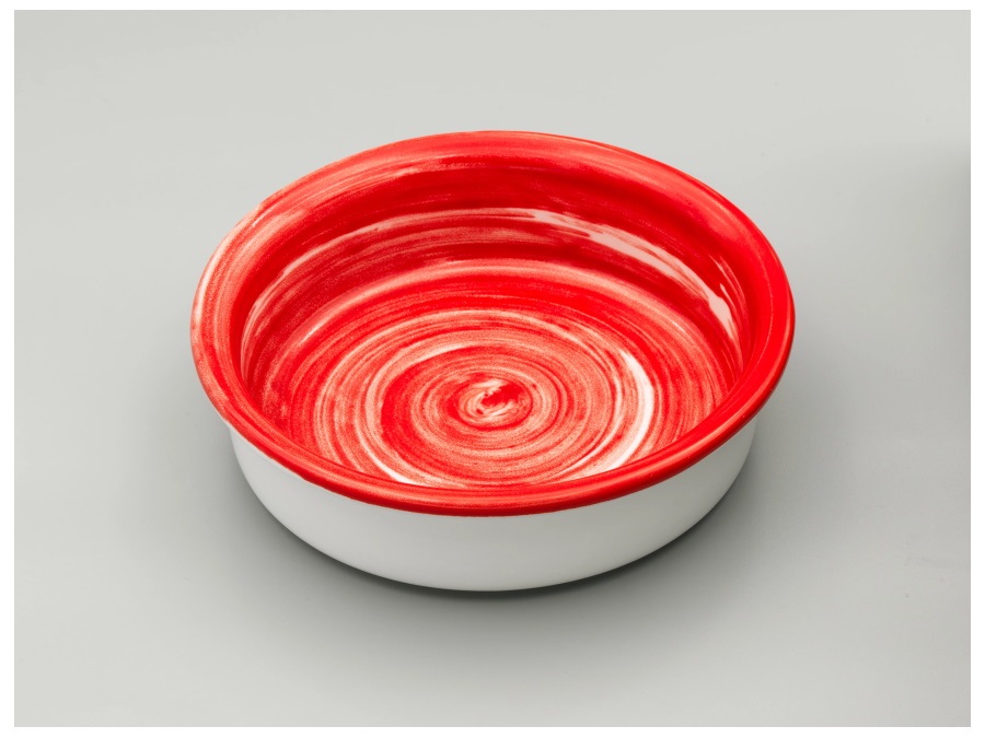 PENTOLE AGNELLI Inserto porcellana per tegame/padella cm.14 - rosso