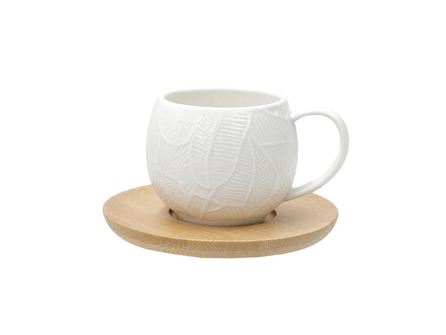 LA PORCELLANA BIANCA Intavola, set 6 tazzine caffè con piattino - 90 ml