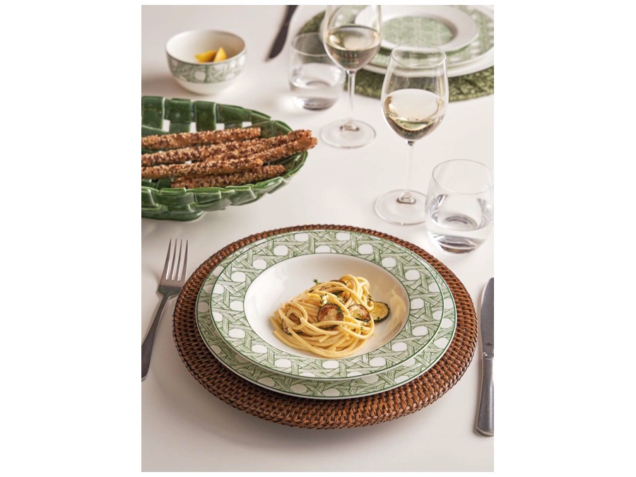 LA PORCELLANA BIANCA Intrigo, piatto fondo - Ø23,5 cm