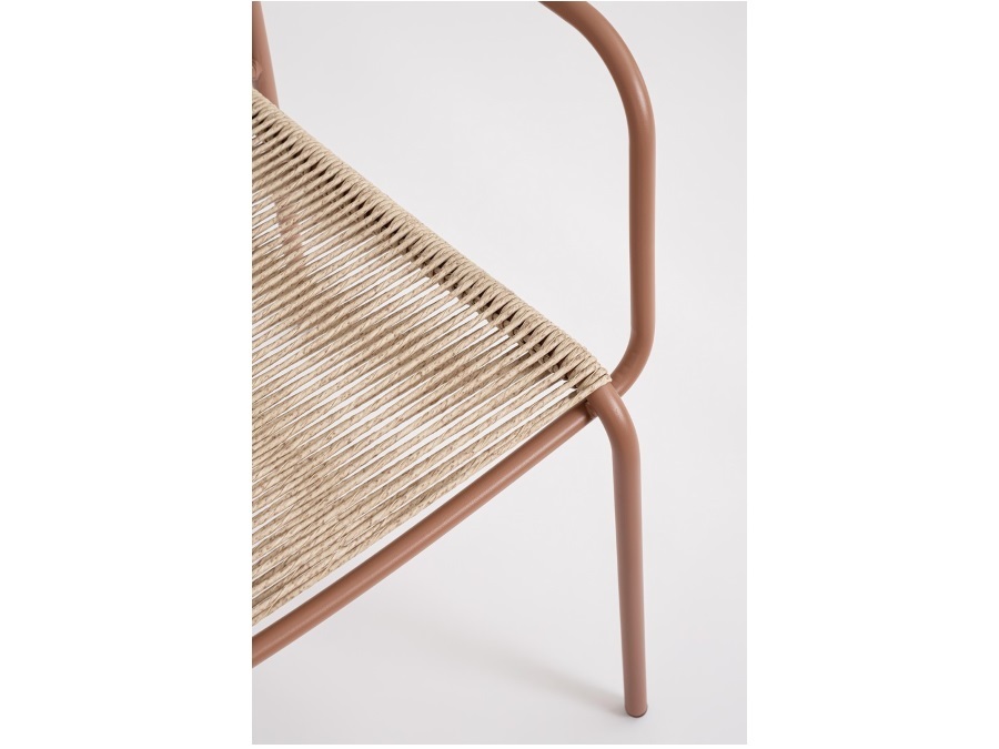 BIZZOTTO Jable, sedia con braccioli coral