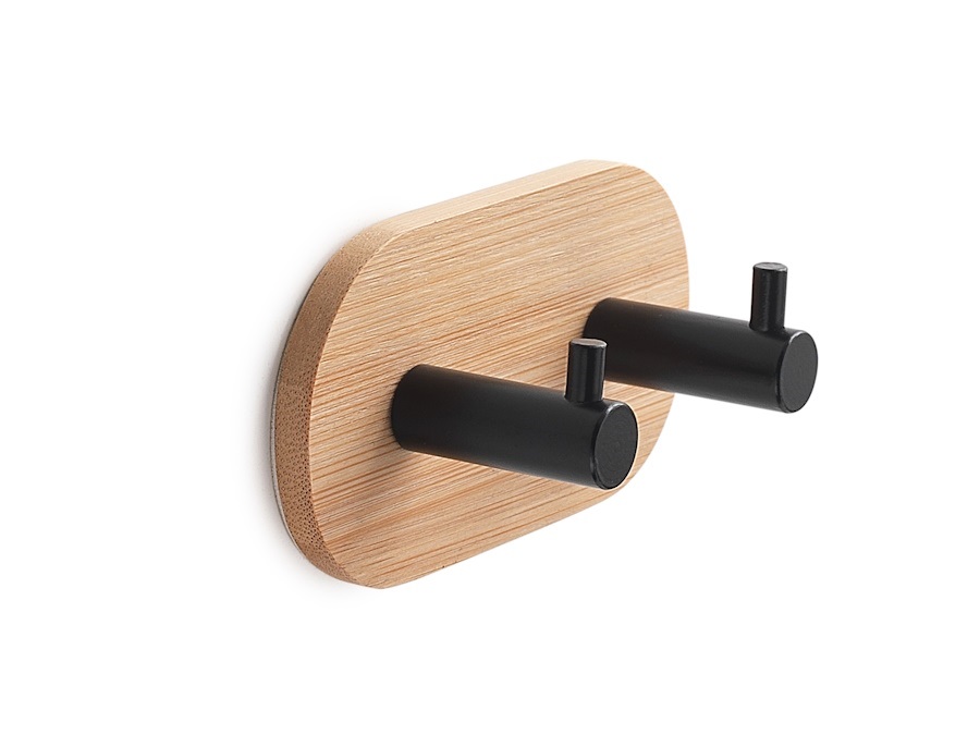 GEDY SPA Juncos appendiabiti doppio naturale/nero matt