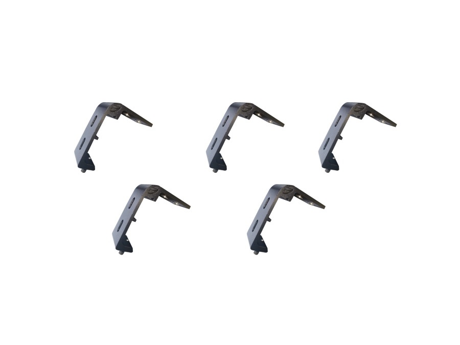 MAGAZZINI COSMA S.P.A. Kit 5 staffe per laterali GA802111 e GA802112, grigio scuro