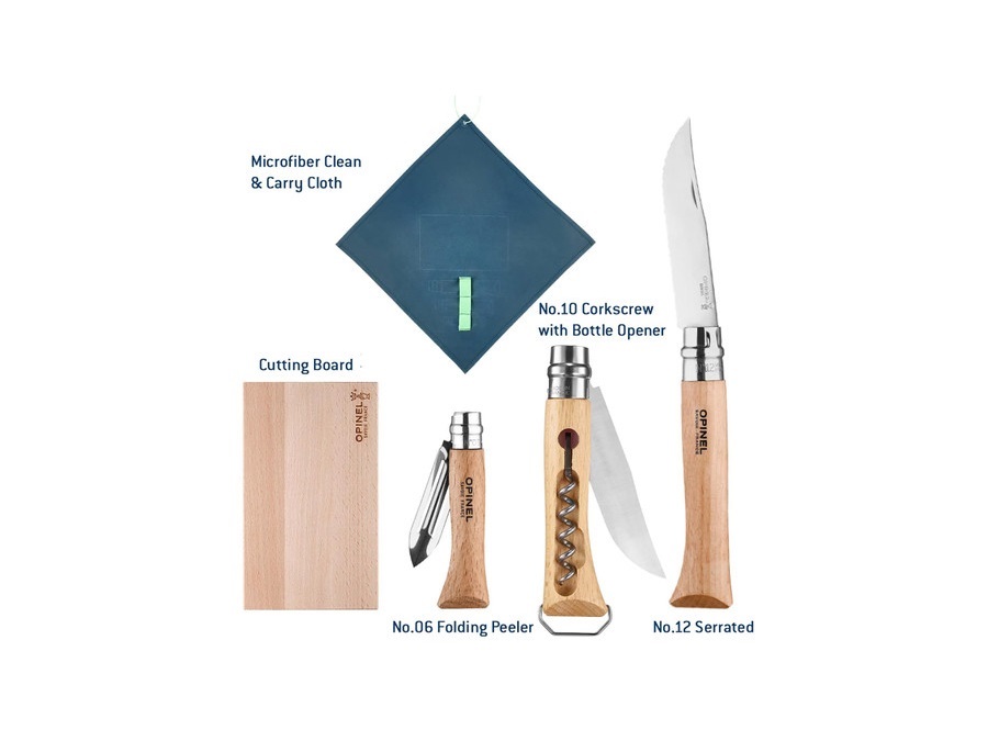 OPINEL Kit da cucina nomade con apribottiglie