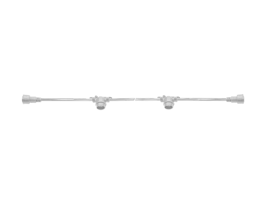 NOVA LINE Kit luminaria 10 metri + 10 portalampada - bianco