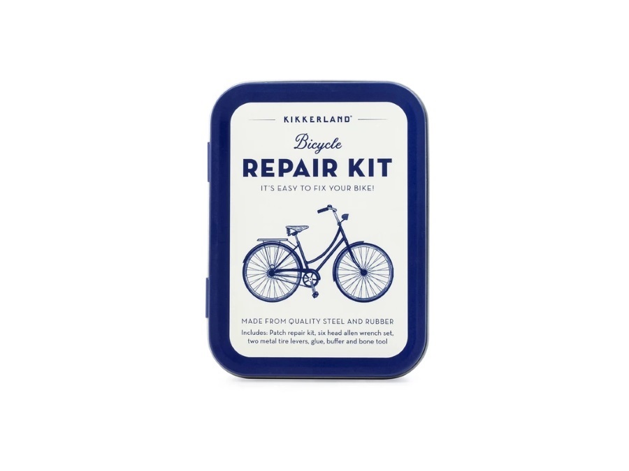 Kikkerland europe kit riparazione bici in latta