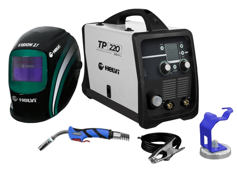 HELVI Kit saldatrice Inverter Tp220