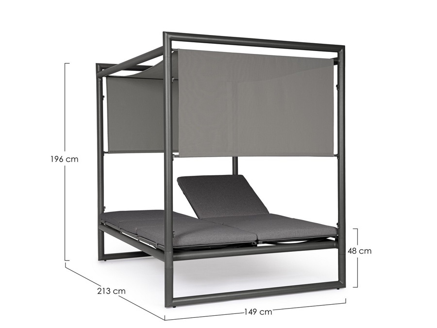 BIZZOTTO Konnor, daybed antracite