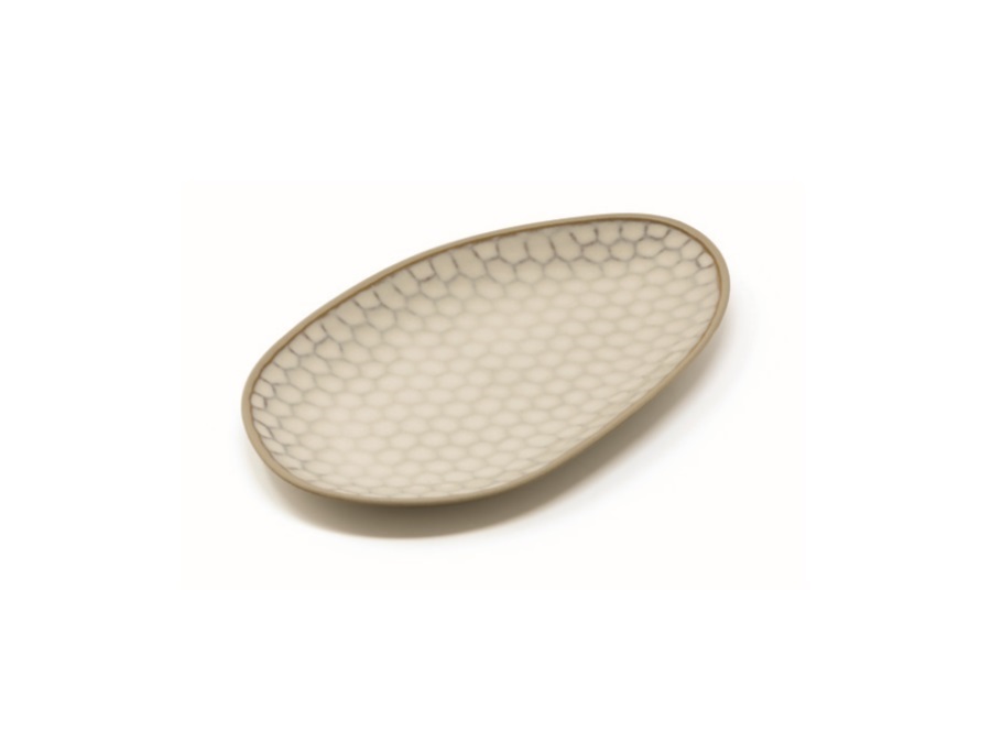 LE COQ Kypseli vassoio ovale beige 22.5x13 cm