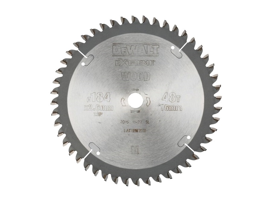 DEWALT Lama circolare, ø 18,4 cm, 48 denti, per legno