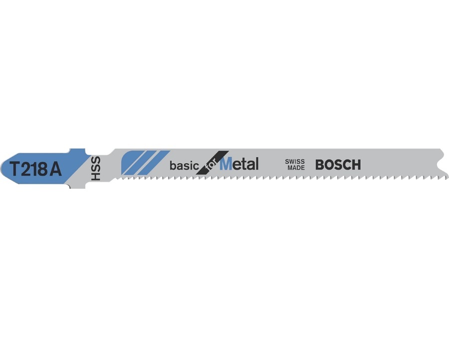 BOSCH LAMA PER SEGHETTO ALTERNATIVO T 218 A BASIC FOR METAL, 5 pezzi