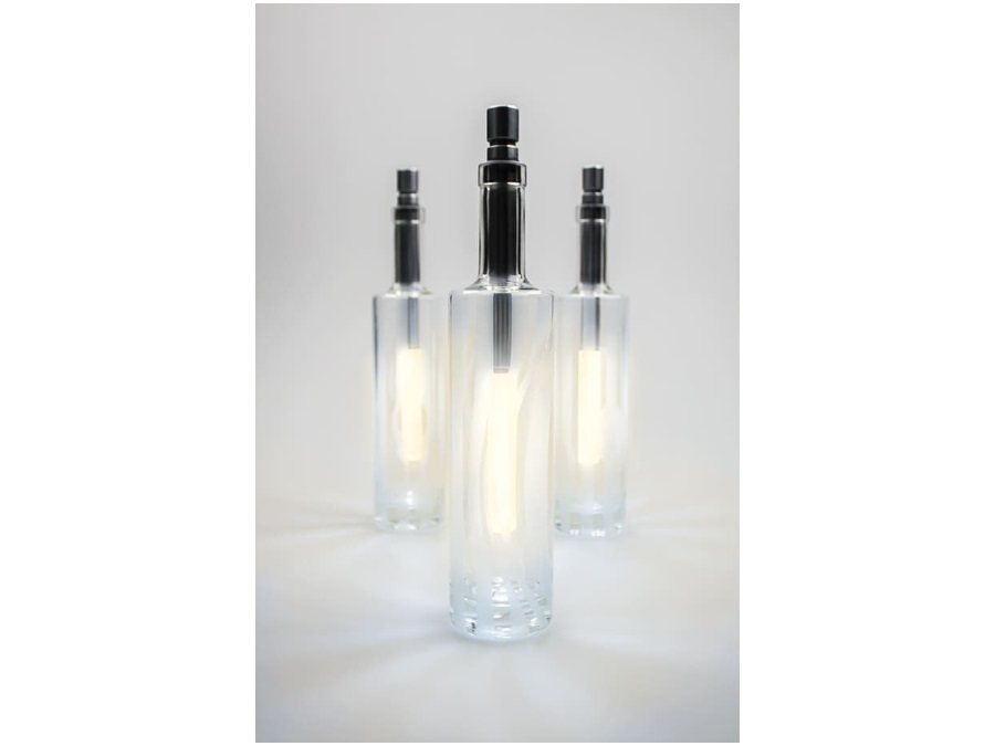BOTTLELIGHT COMPANY Lampada a lume di bottiglia, luce bianca calda extraluminosa