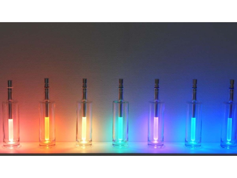 BOTTLELIGHT COMPANY Lampada a lume di bottiglia, luce bianca calda multicolore