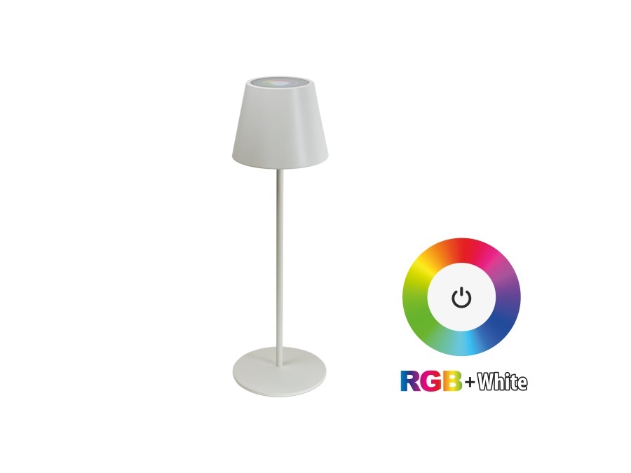 NOVA LINE Lampada led da tavolo ricaricabile aurora - bianco