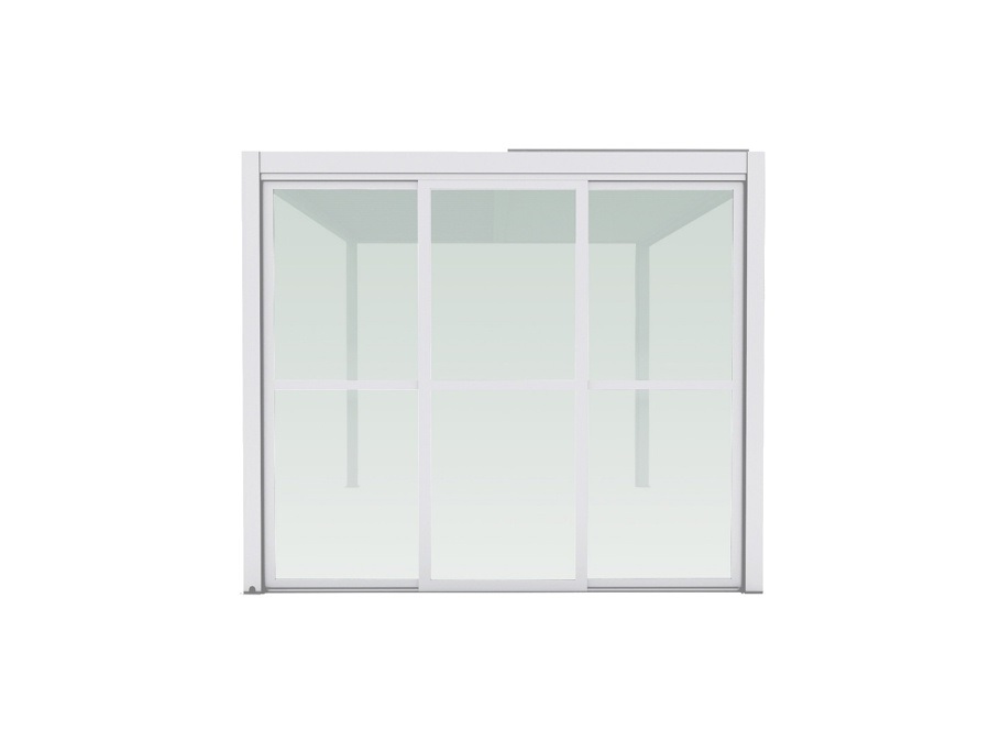MAGAZZINI COSMA S.P.A. Laterale policarbonato per pergola bioclimatica, lato da 3 m, bianco