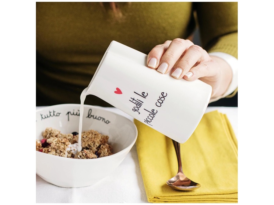 SIMPLE DAY LIVING & LIFESTYLE Lattiera in gres goditi le piccole cose
