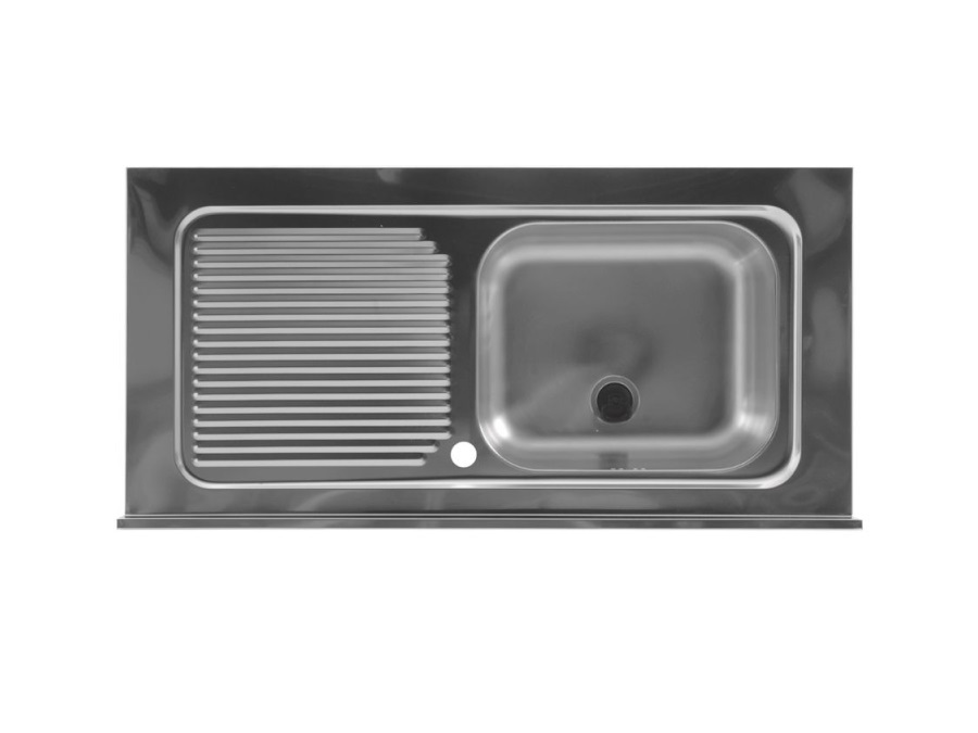 COLAVENE SPA LAVELLO IN ACCIAIO INOX DESTRO, 100x50 cm COD. 101010V